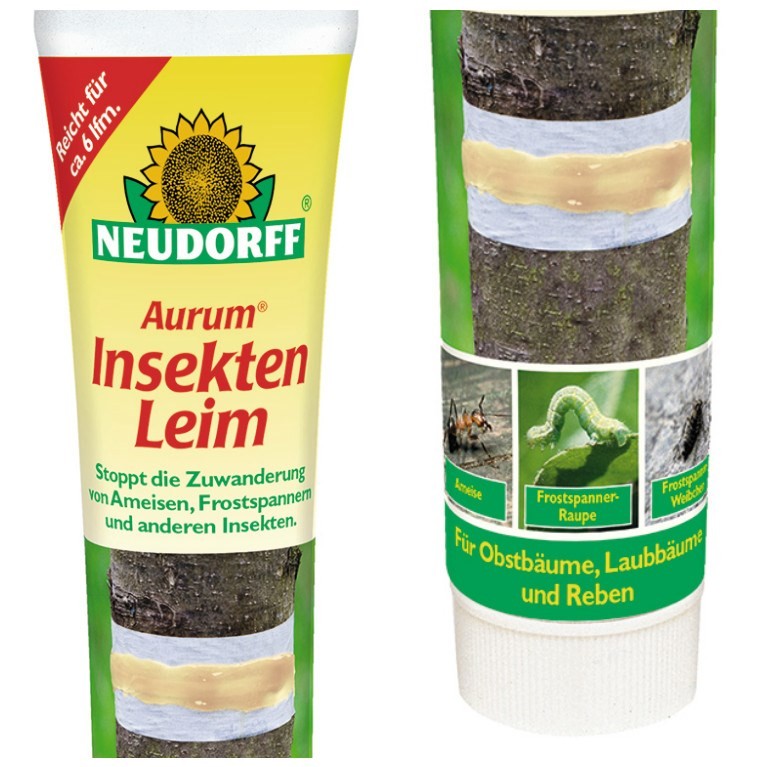 63,60 EUR/1kg Neudorff Aurum Insekten Leim gegen Raupen Ameisen Insekten etc. 125 g Tube
