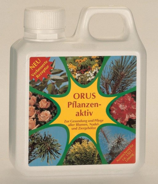Orus Pflanzenaktiv Pflanzenhilfsmittel flüssiger Hilfsstoff für Pflanzen 1 Liter Flasche