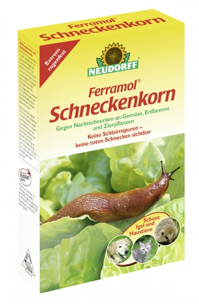 Neudorff Ferramol Schneckenkorn gegen Nacktschnecken, Eisenverbindung als Wirkstoff, 1 Kg Packung