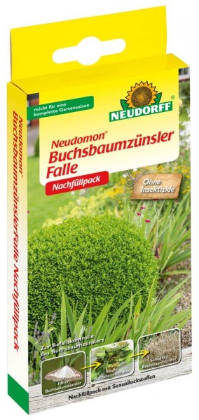 Neudorff Neudomon BuchsbaumzünslerFalle Nachfüllpack mit 2 Lockstoffdepots 1 Set